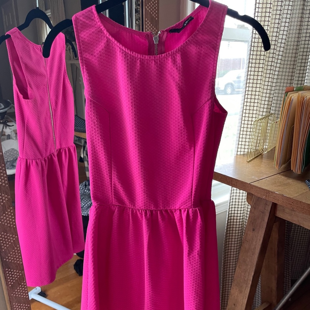 Hot pink dress